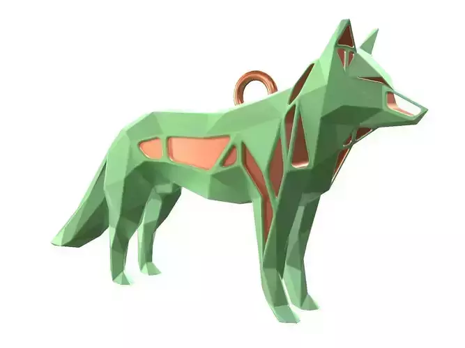 Animal Charm Fox Pendant