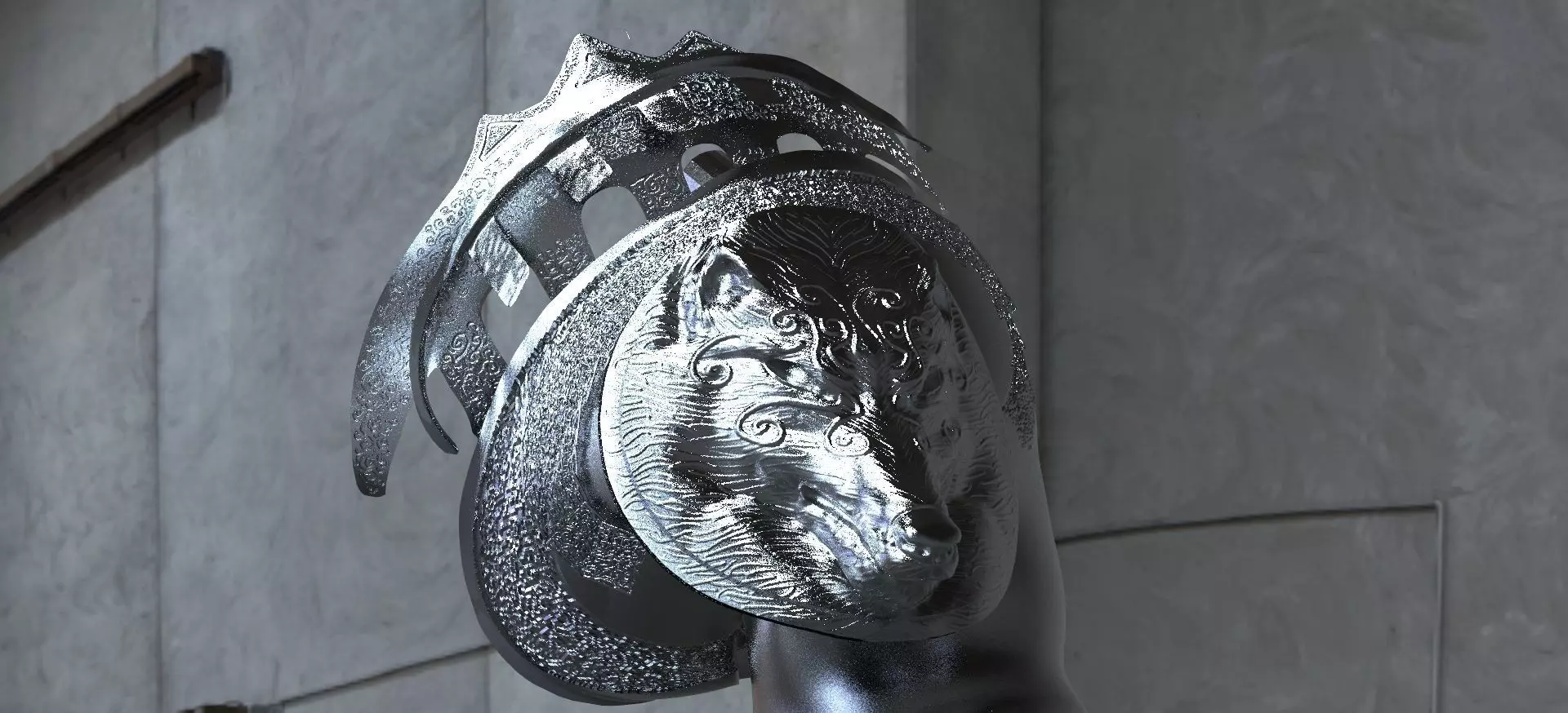 Wolf Shoulder Design 3D model