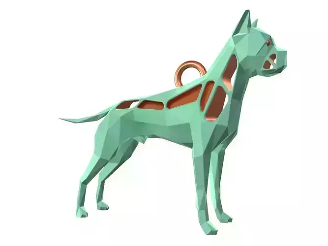 Animal Charm German Boxer Pendant