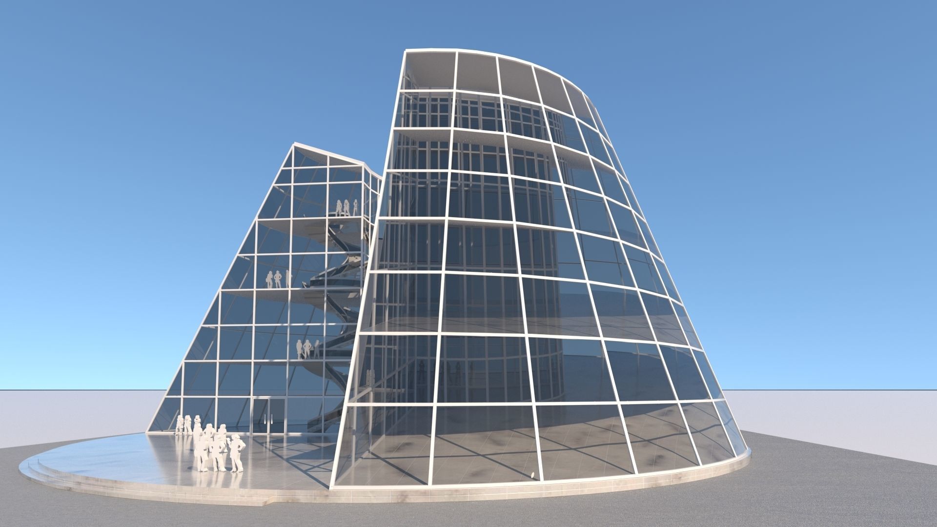 future building 2 exterior-interior 3D model_5