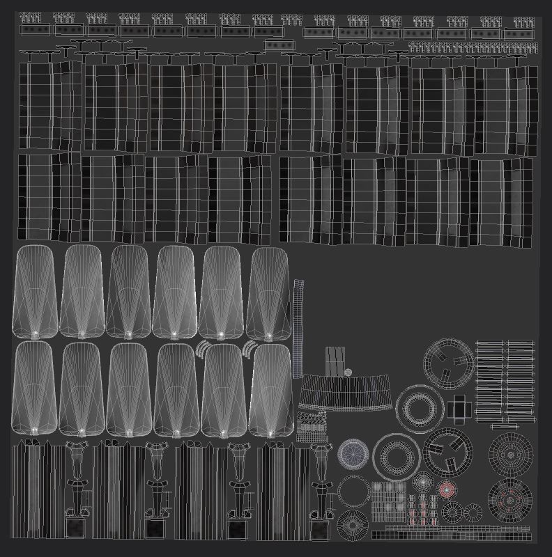 Industrial fan Low-poly 3D model_14