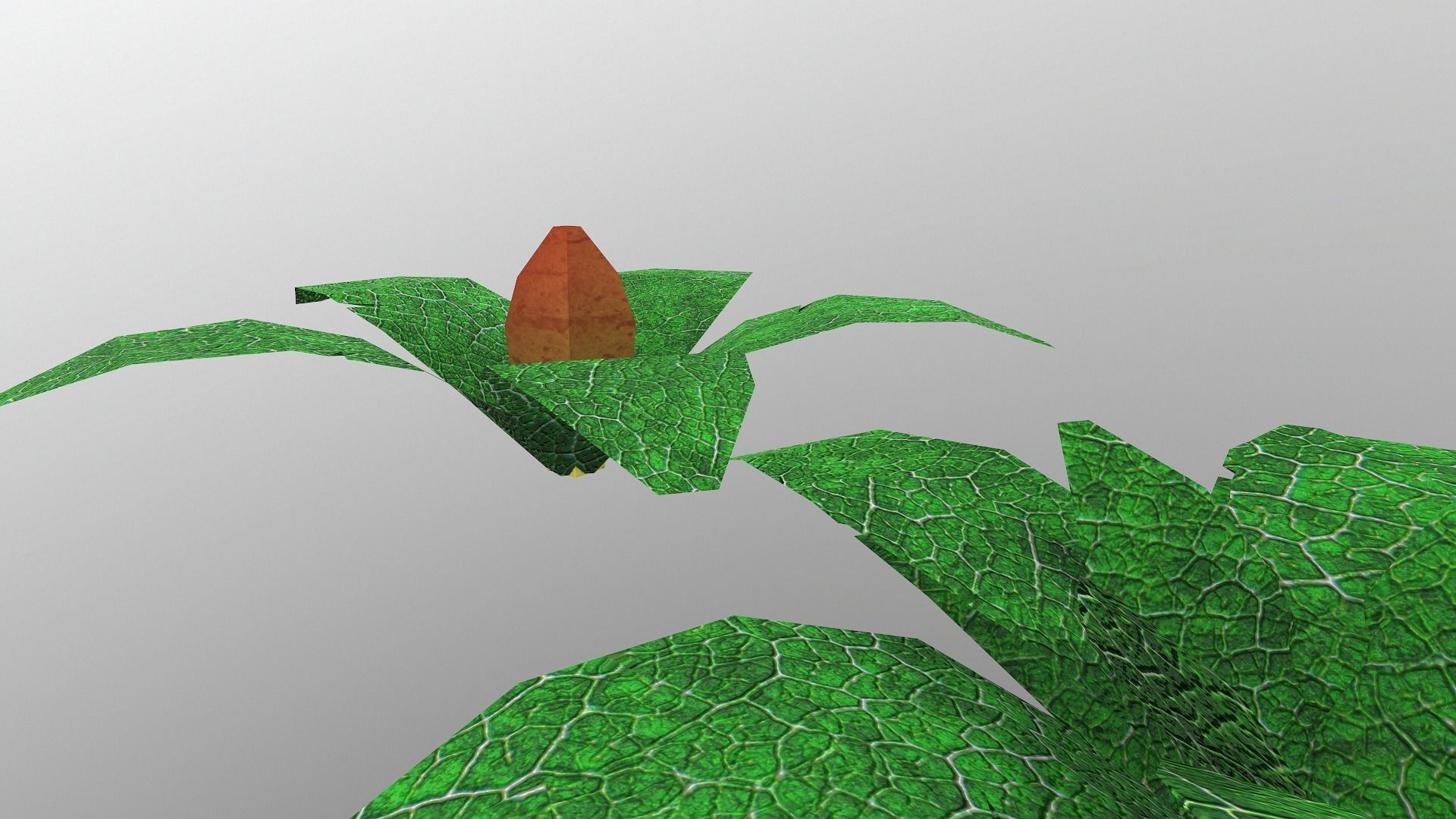  Low Poly Tropical Plant Low-poly 3D model_5