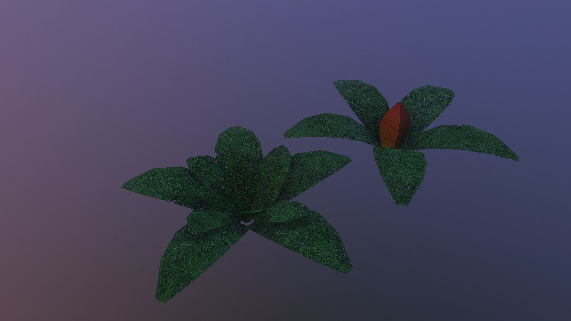 Low Poly Tropical Plant Low-poly 3D model_17