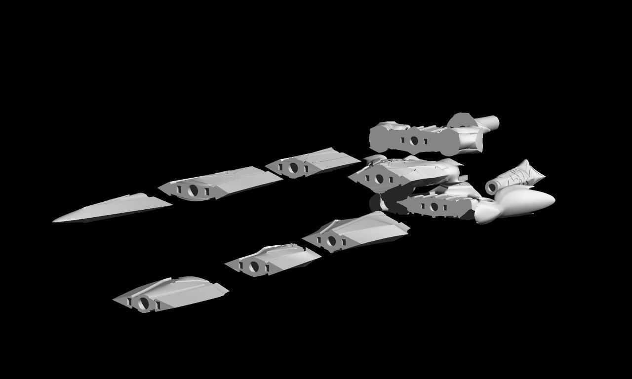 Genshin Impact  Song of Broken Pines Eula Sword 3D print model_4