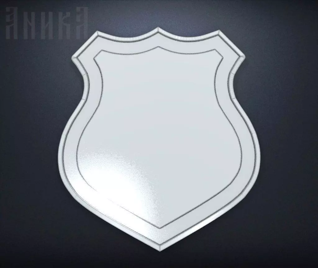 Base for coat of arms with shield Free 3D print model