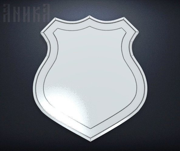 Base for coat of arms with shield Free 3D print model