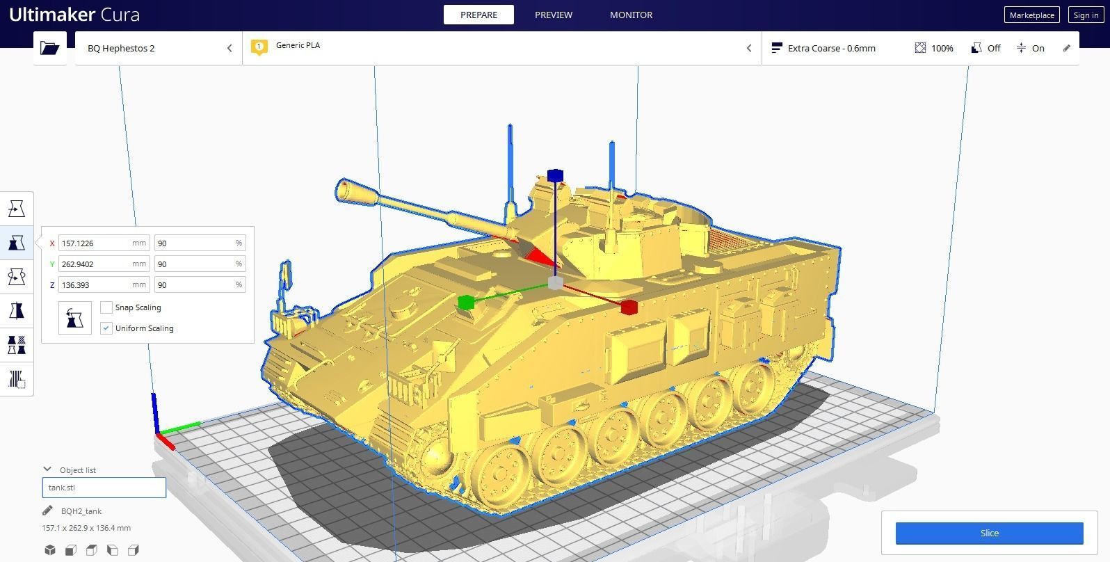 Tank for 3D print 3D print model_9
