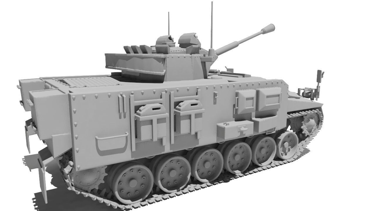 Tank for 3D print 3D print model_4
