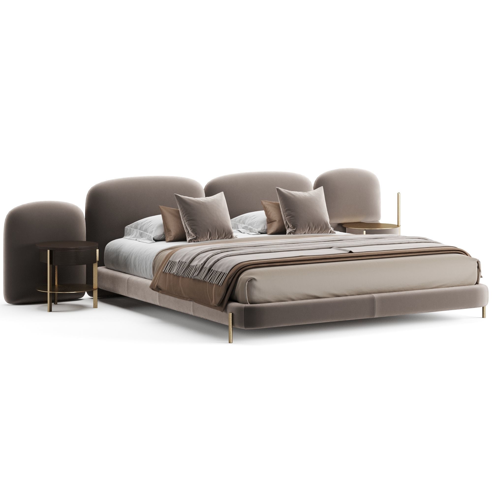 Baxter Stone Bed 3D model_3