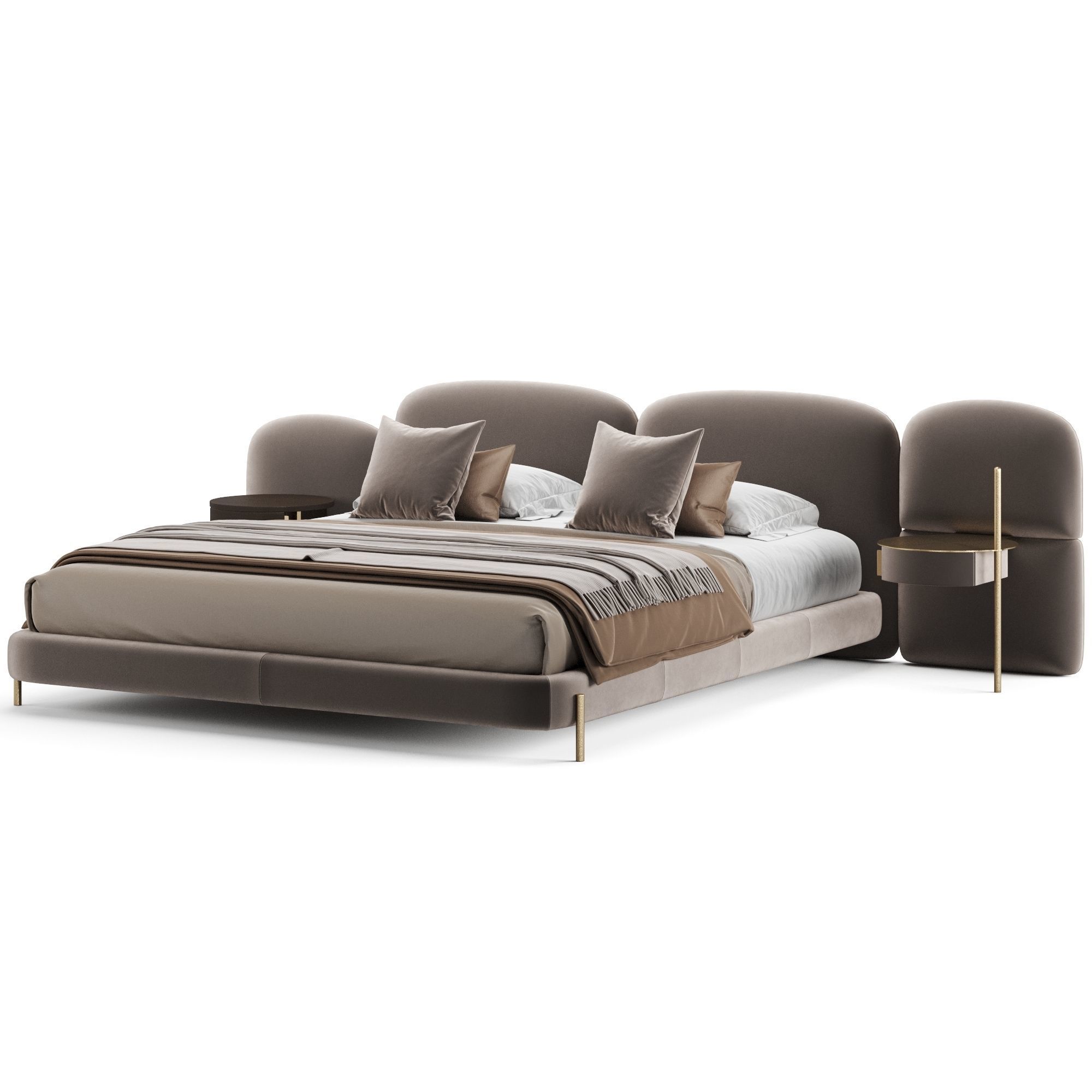 Baxter Stone Bed 3D model_7