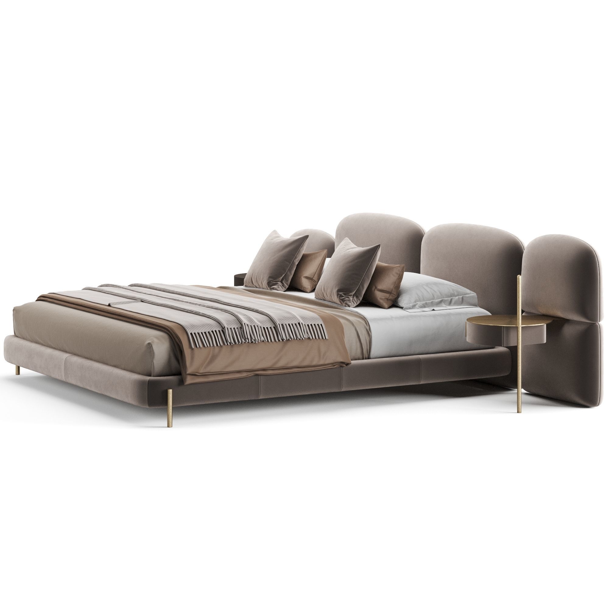 Baxter Stone Bed 3D model_9