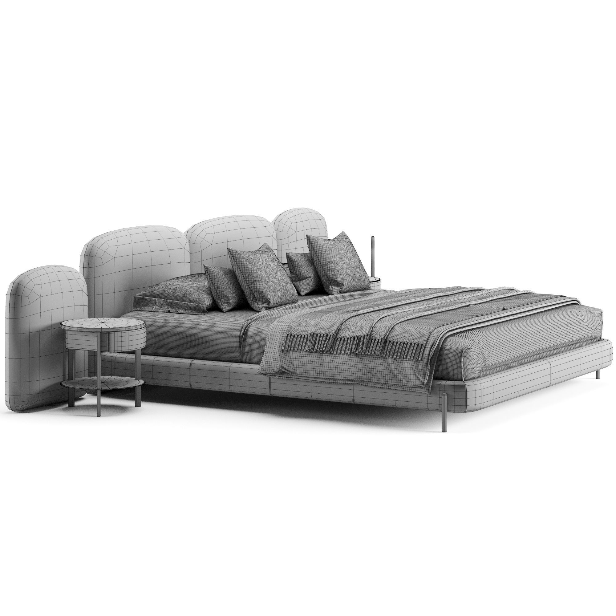 Baxter Stone Bed 3D model_6