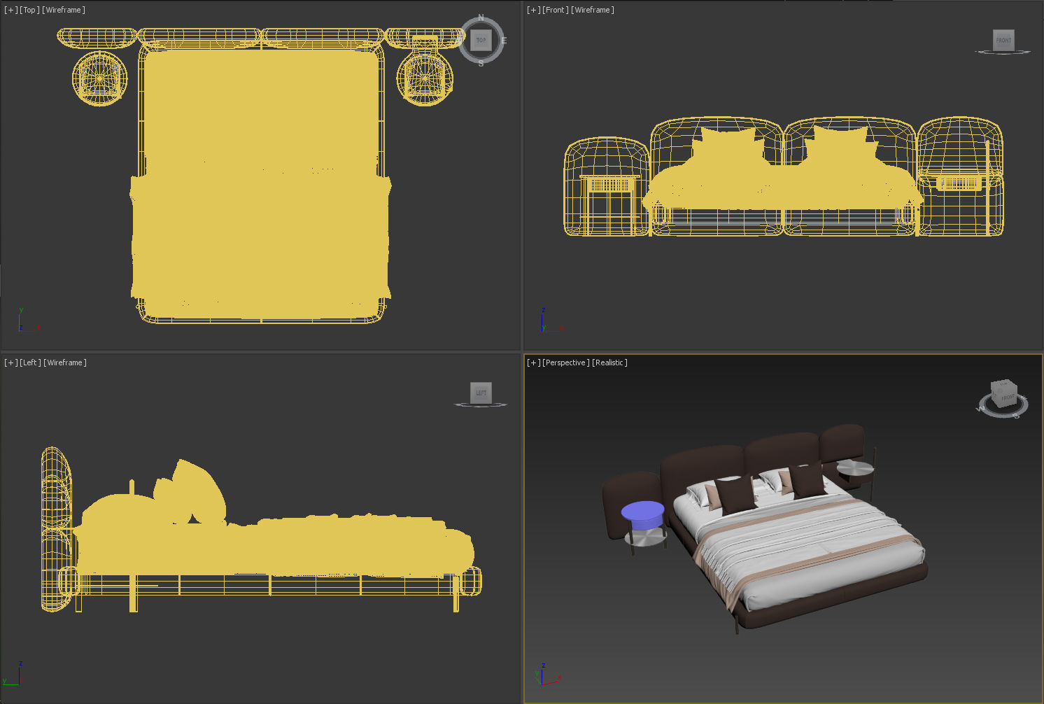 Baxter Stone Bed 3D model_14