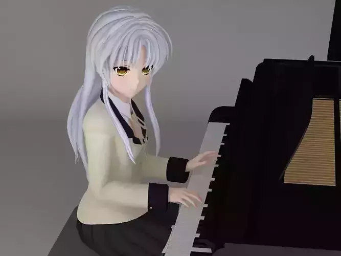 Kanade Tachibana anime girl pose 02