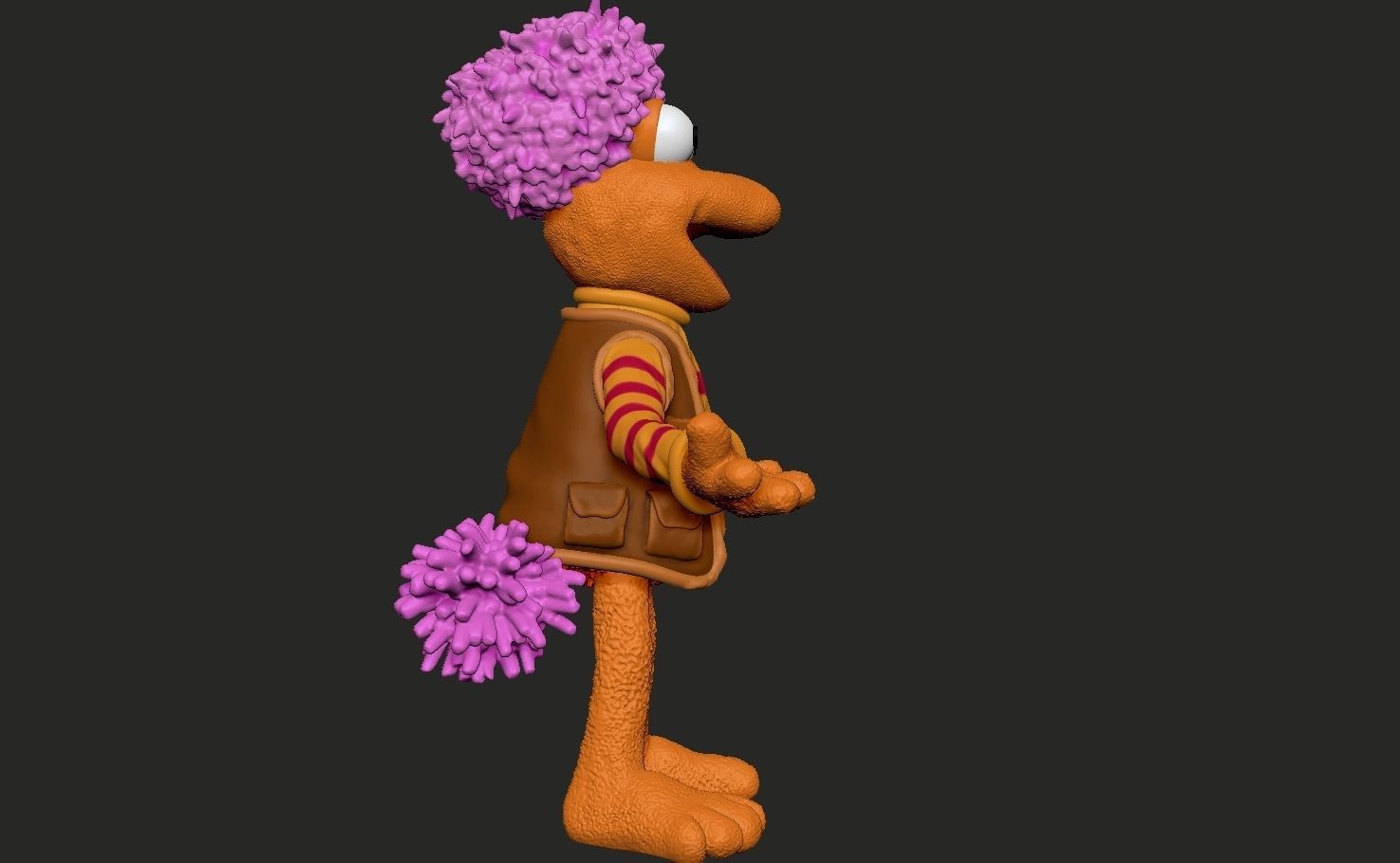 Fraggle Rock Gobo colored  3D print model_7