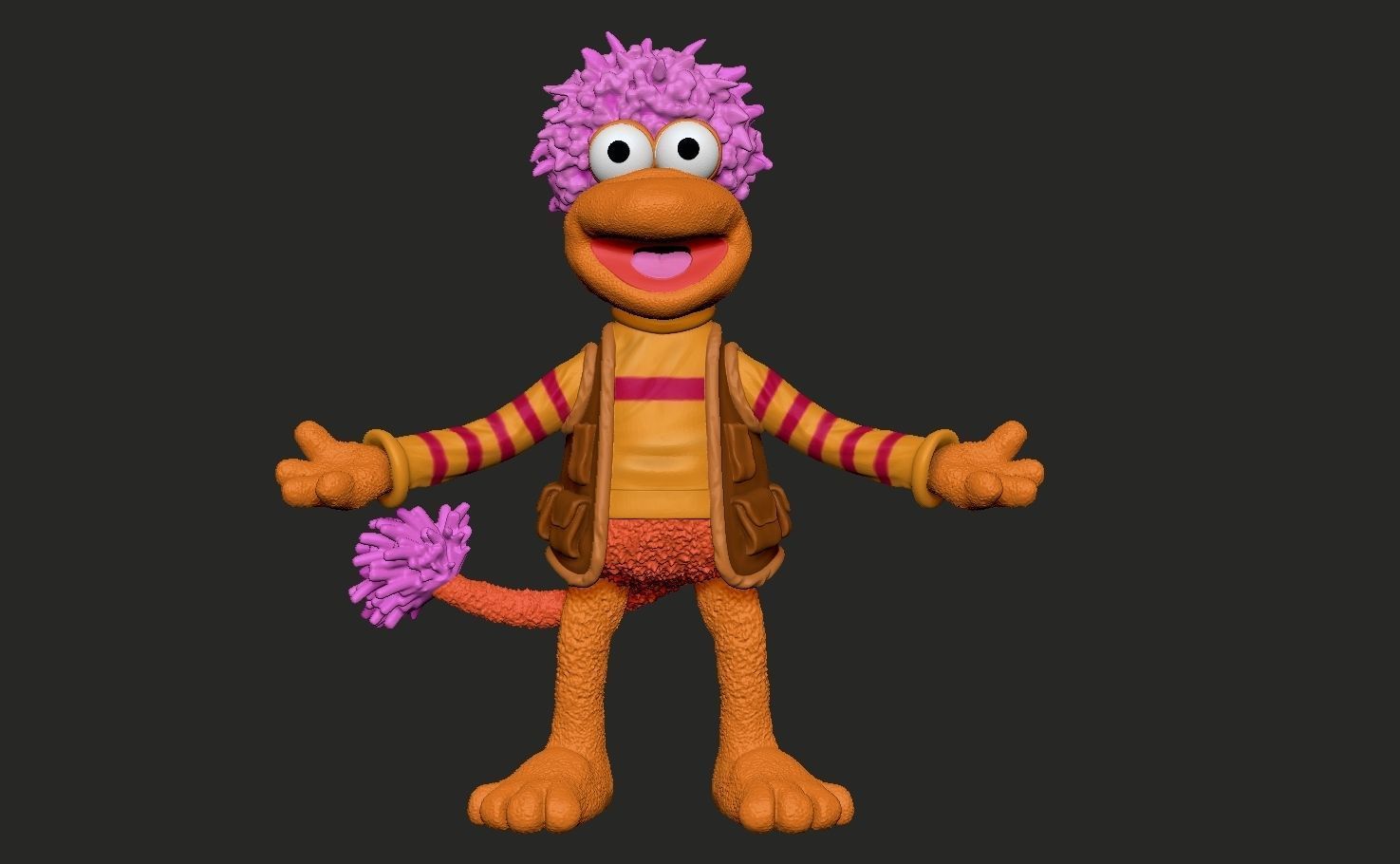 Fraggle Rock Gobo colored  3D print model_1