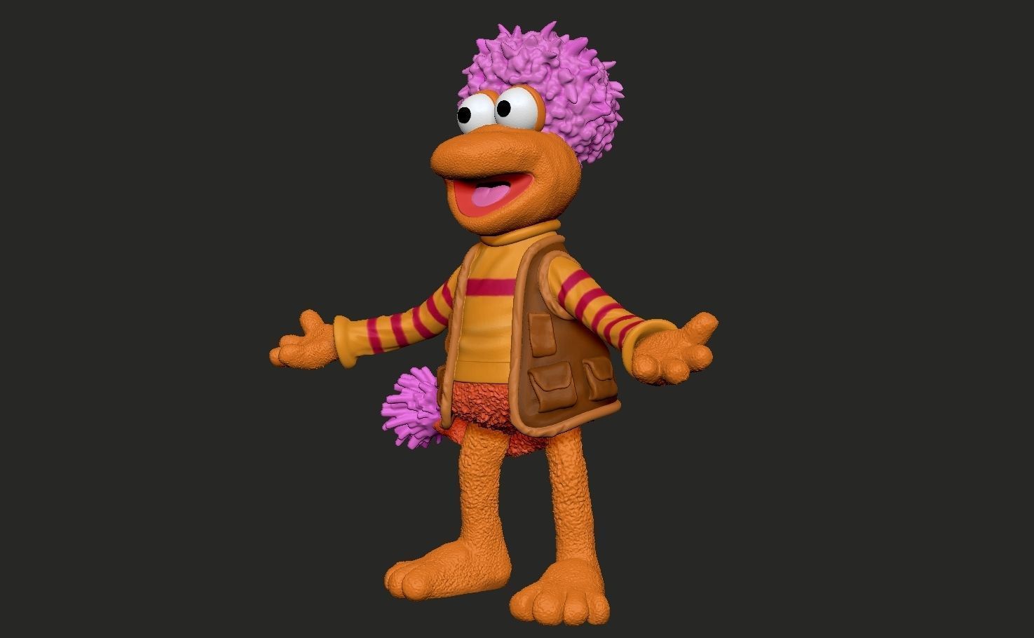 Fraggle Rock Gobo colored  3D print model_2