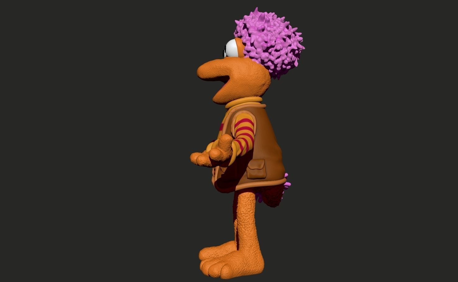 Fraggle Rock Gobo colored  3D print model_3