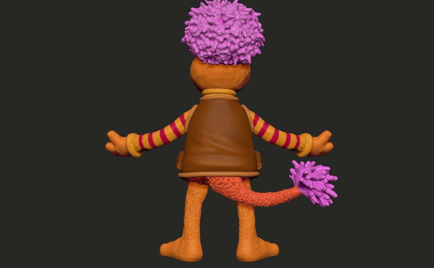 Fraggle Rock Gobo colored  3D print model_5