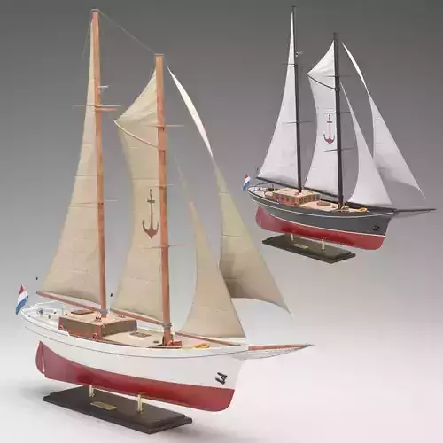 Silver spray schooner boat