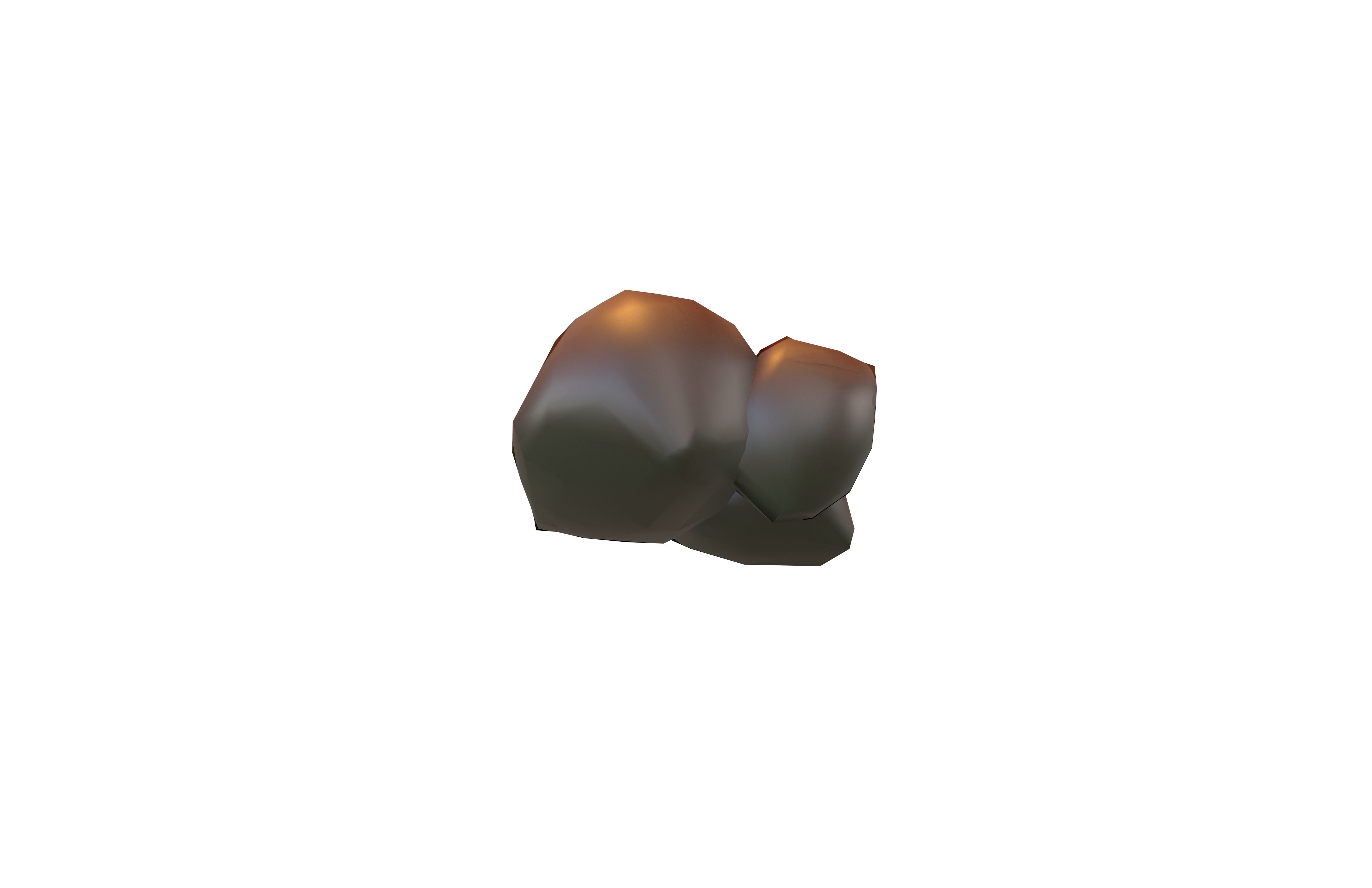 Cartoon Rock v1 008 Low-poly 3D model_3