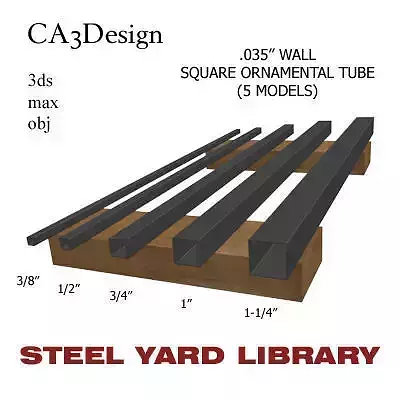 035in Wall Square Ornamental Tube