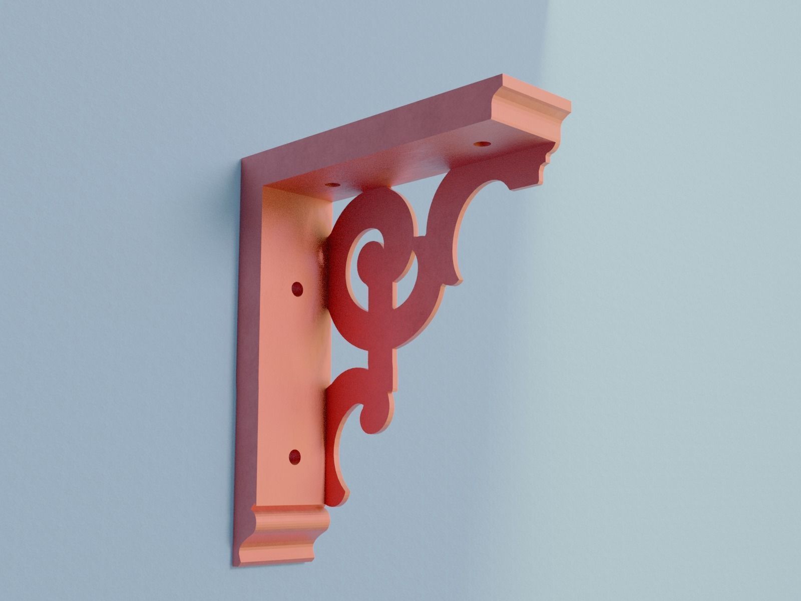 Shelf Bracket 5 3D print model_5