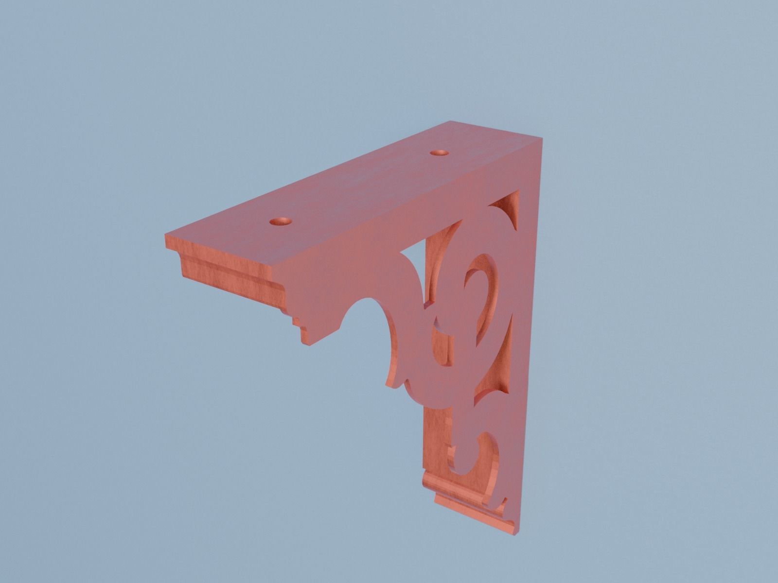 Shelf Bracket 5 3D print model_6