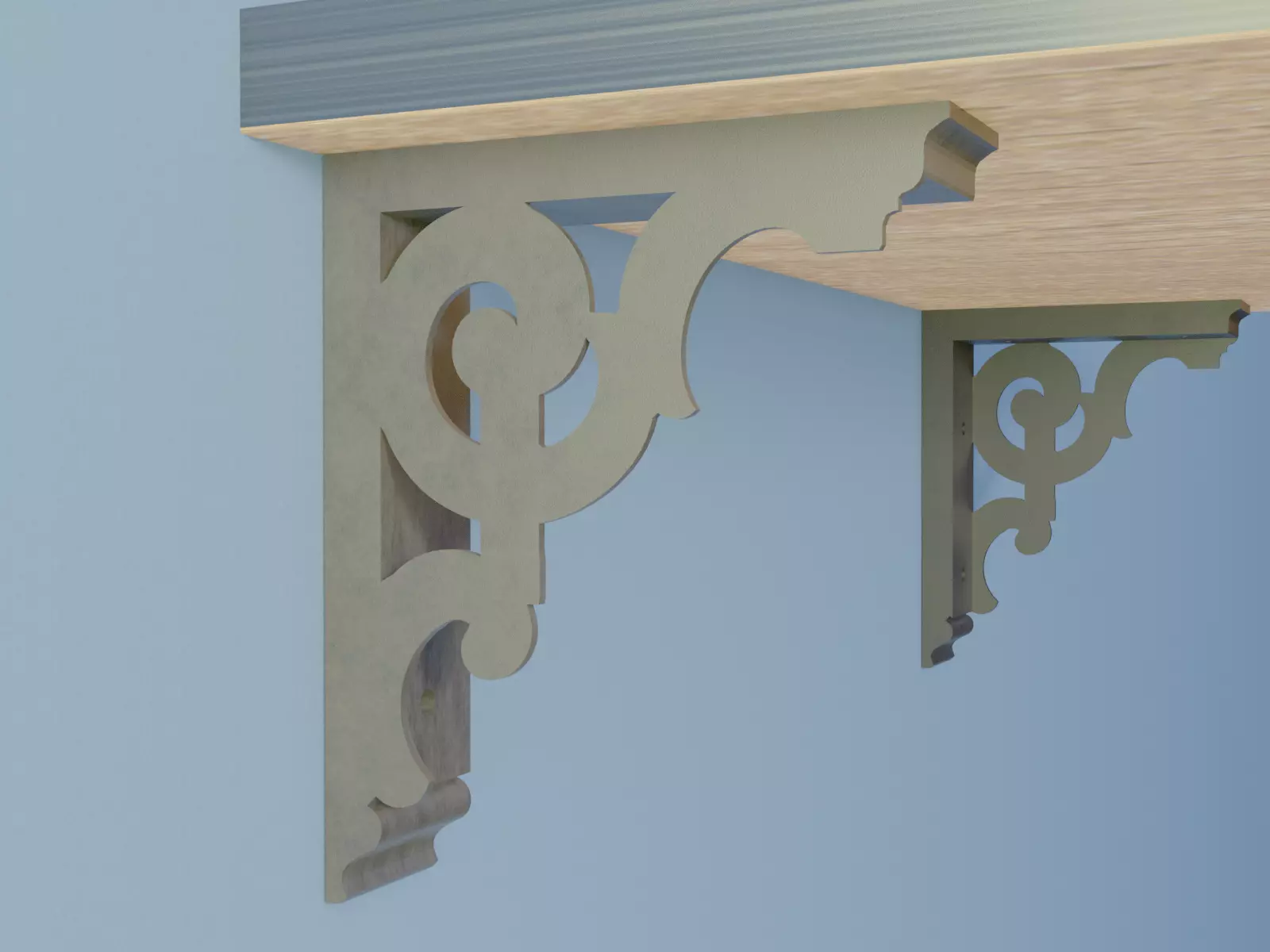 Shelf Bracket 5 3D print model_0