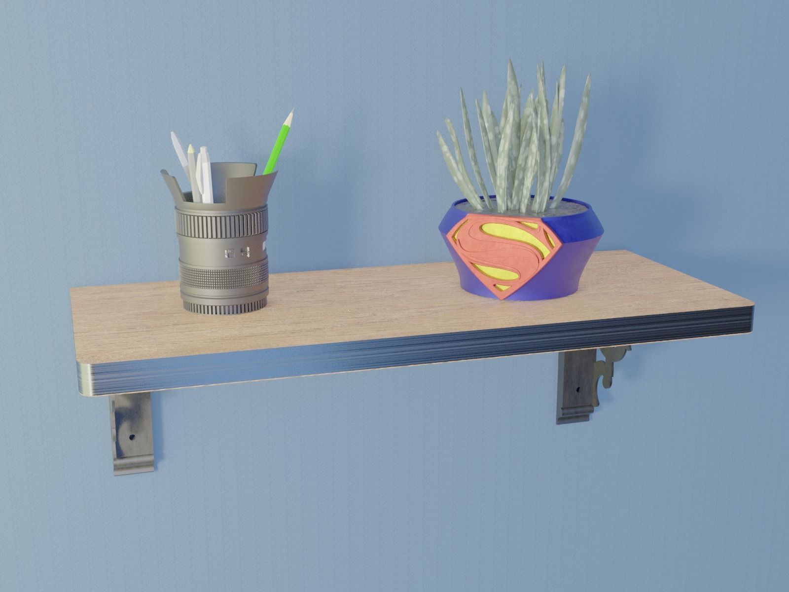 Shelf Bracket 5 3D print model_4