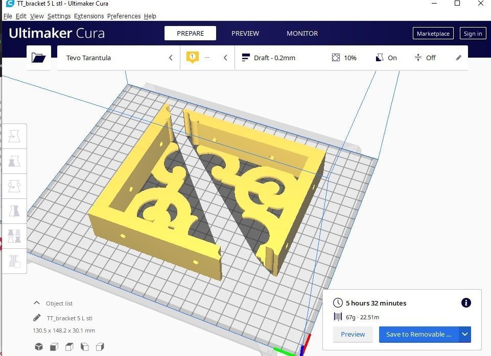 Shelf Bracket 5 3D print model_1