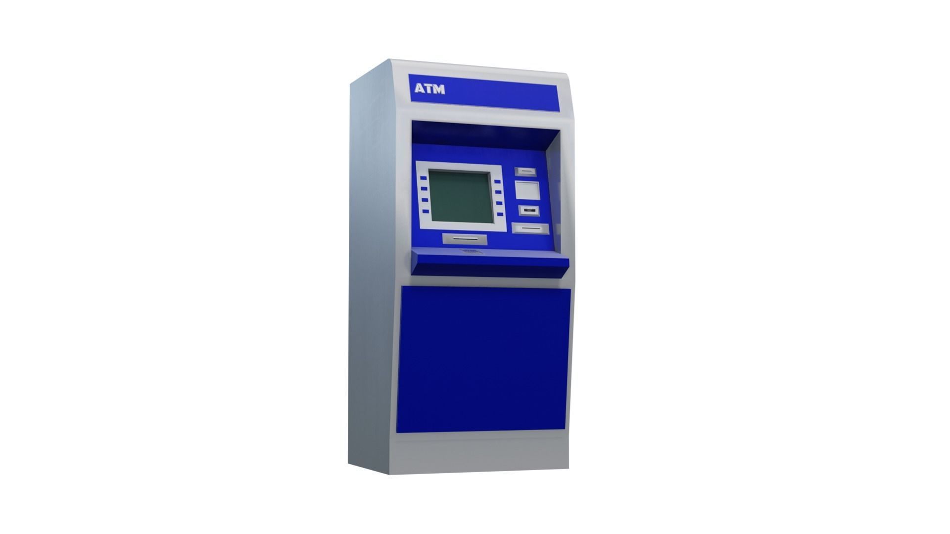 ATM Cash Machine Low-poly 3D model_6
