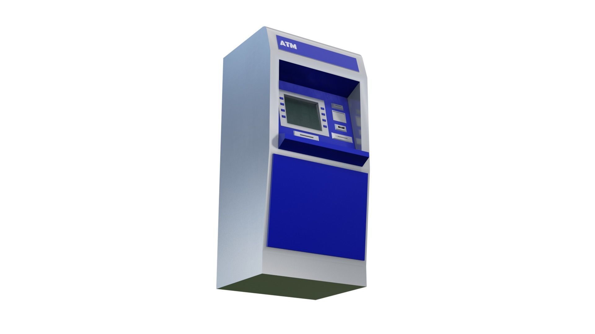 ATM Cash Machine Low-poly 3D model_10