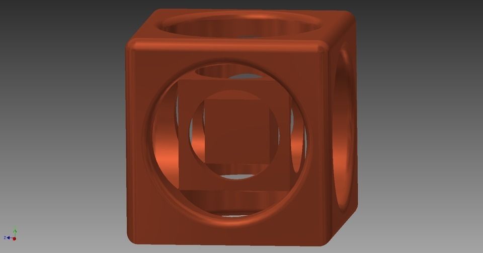 cubes within a cube Free 3D model_1