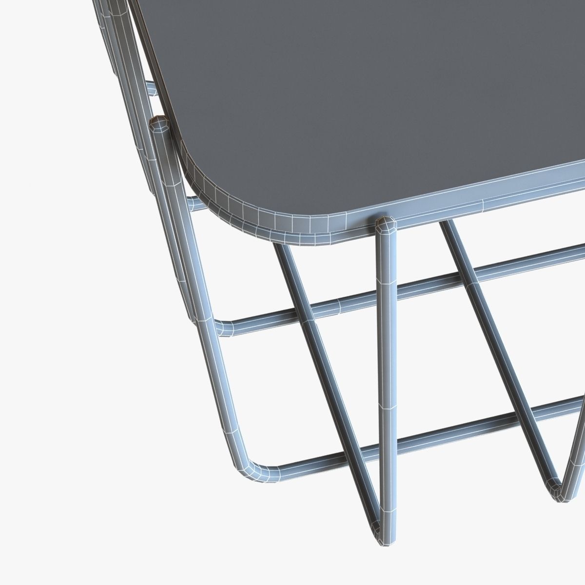 Blu Dot Scamp Large Table - Marble Top 3D model_5