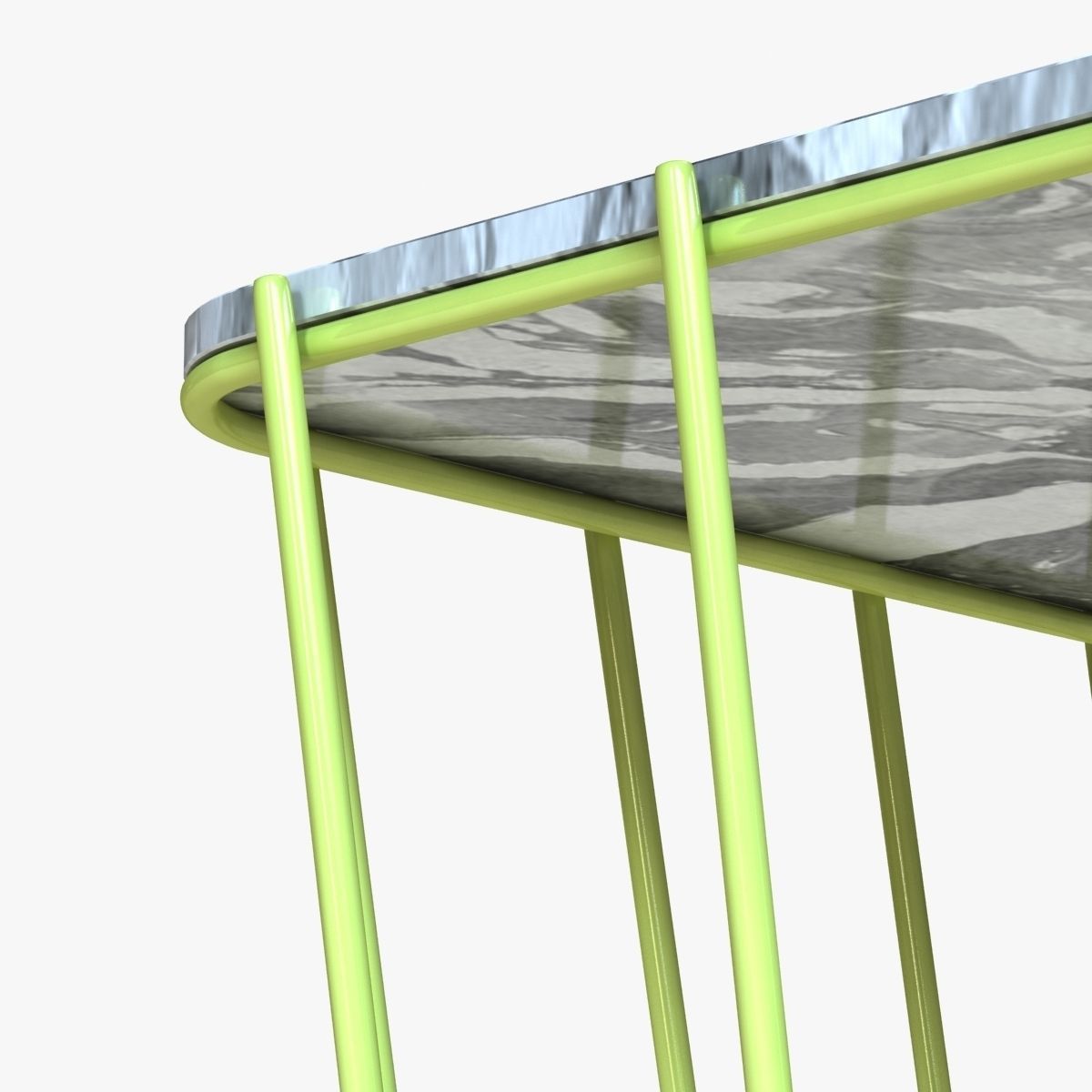 Blu Dot Scamp Large Table - Marble Top 3D model_6