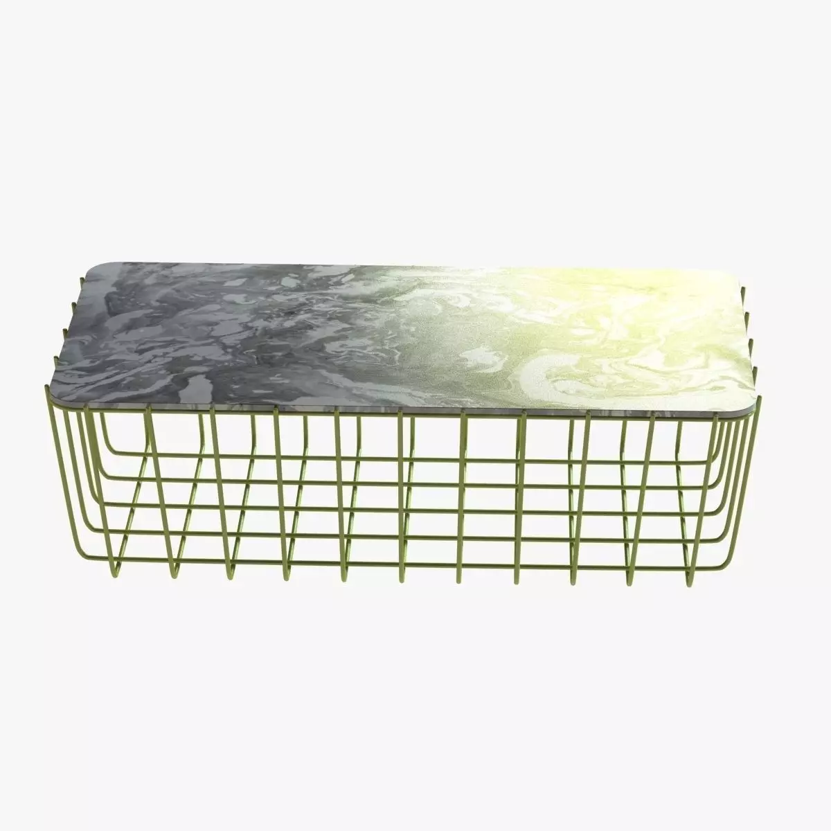 Blu Dot Scamp Large Table - Marble Top 3D model_0