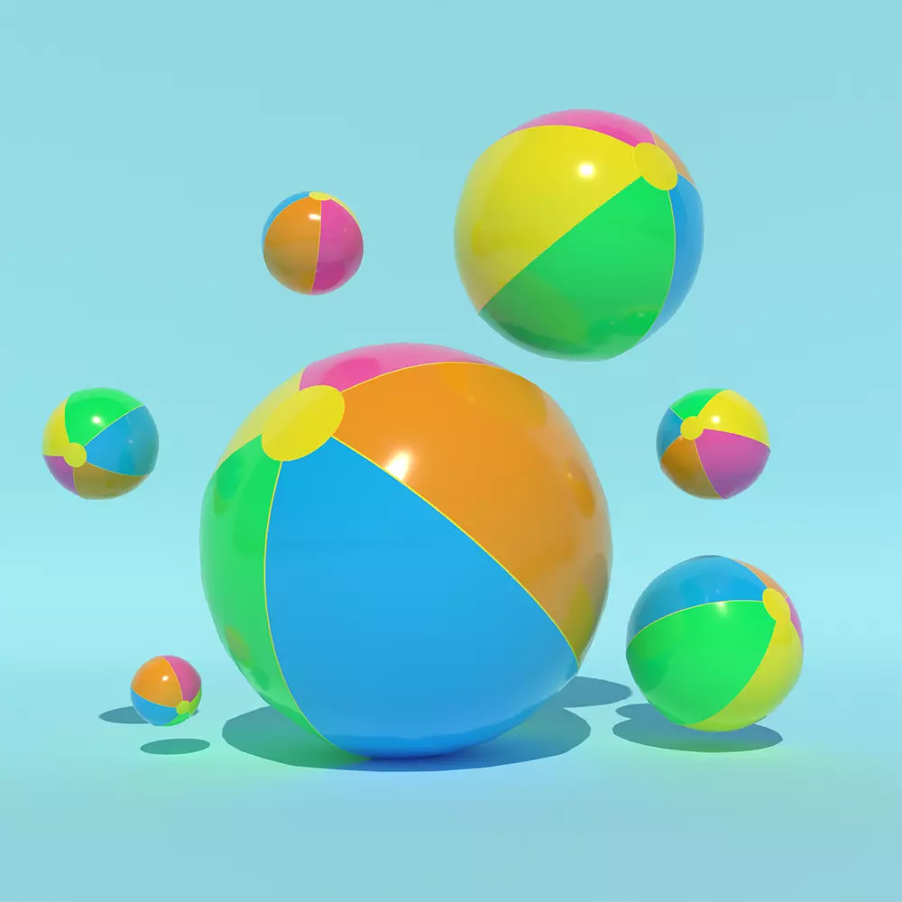 Inflatable ball 3D model_0