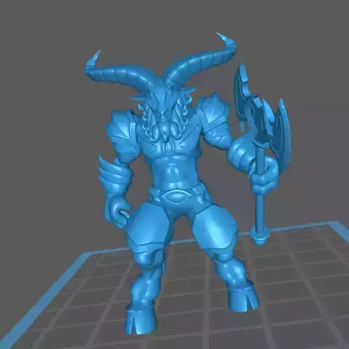 Beastman - Goat-Man - Warrior of Chaos Free 3D print model