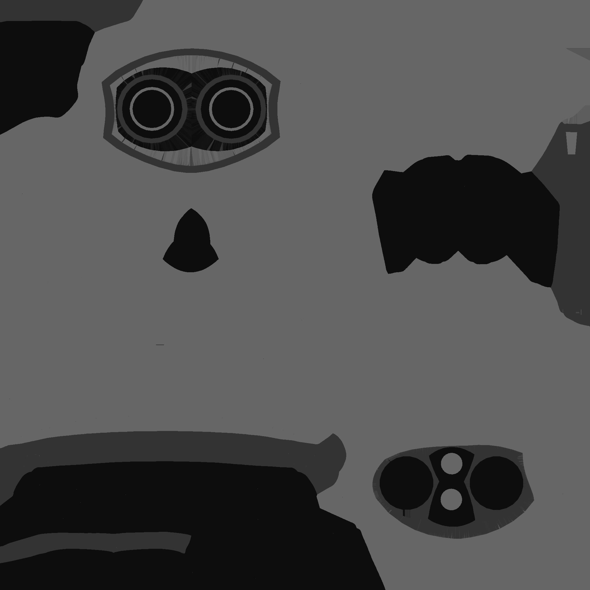 Astronaut Helmet 05 - Green Gold - Character Design Fashion Low-poly 3D model_22