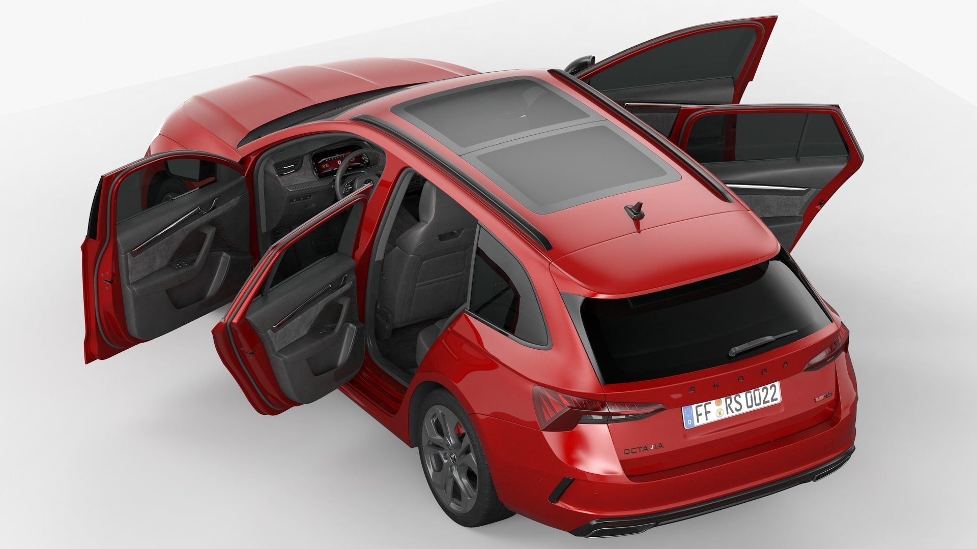 Skoda Octavia RS Combi 2020 3D model_13