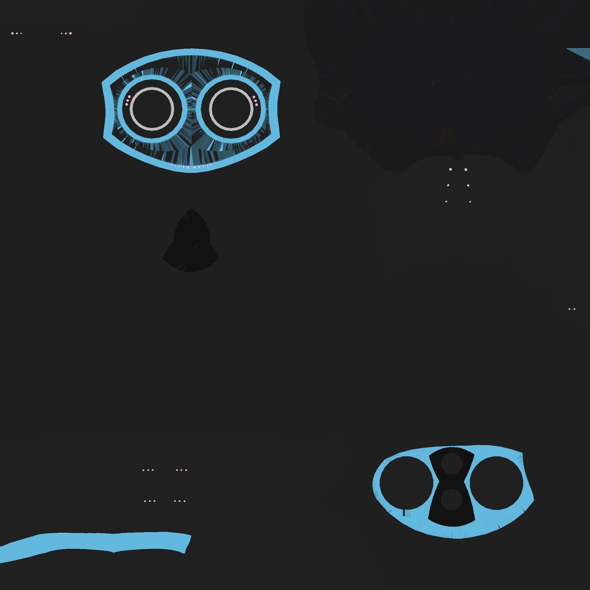 Astronaut Helmet 07 - Full Black - Character Design Fashion Low-poly 3D model_16