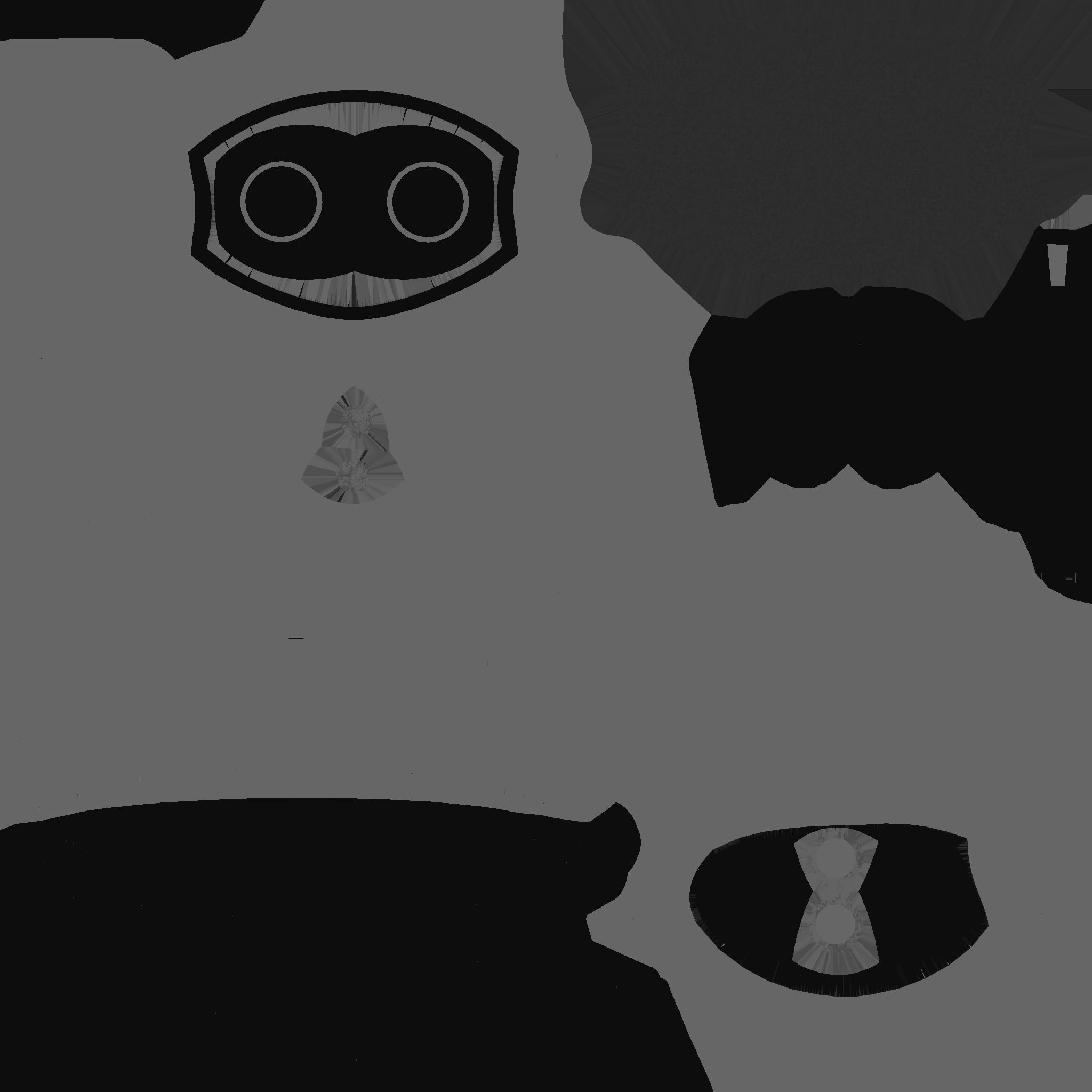 Astronaut Helmet 07 - Full Black - Character Design Fashion Low-poly 3D model_22