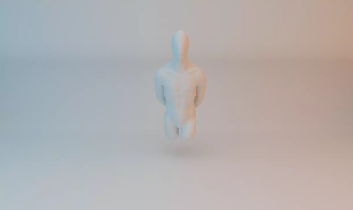 Male Body Free 3D model_0