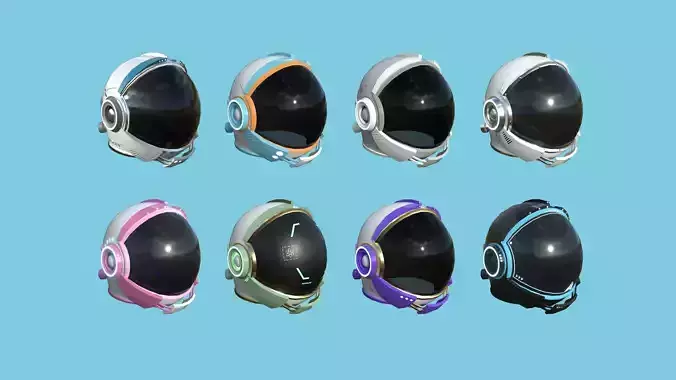 08 Astronaut Helmet Collection - Character Design Fashion