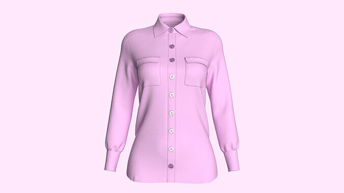 Women Long Torso-Shirt 3D model