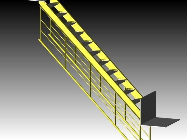 Acces Ladder Free 3D model_4
