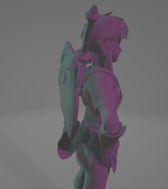 Link BOTW 3D print model_5