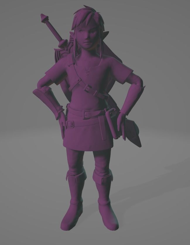 Link BOTW 3D print model_3