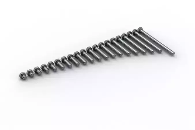 Hexagon head screw ISO 4017 DIN 933